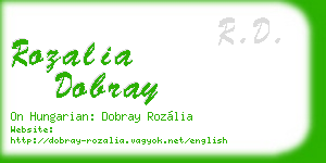 rozalia dobray business card